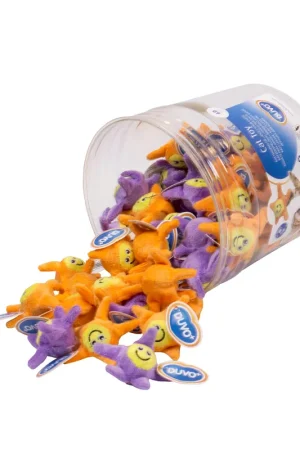 Pluche Ster Mix Paars/oranje 1st. Actieprijs